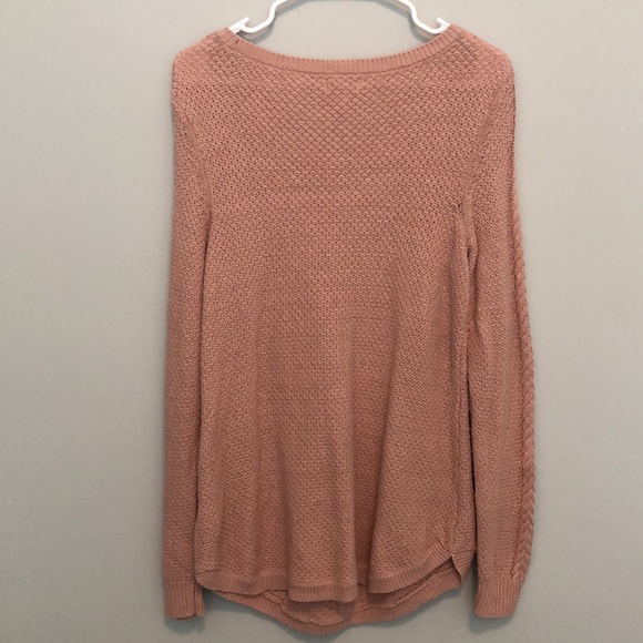 Madison Jules Pink Large Knit Sweater - Picture 3 of 4